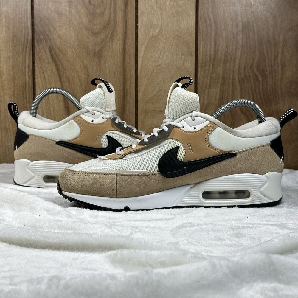 Nike Air Max Terrascape 90 Womens 9 Sail Hemp Black Sneakers DM9922-002